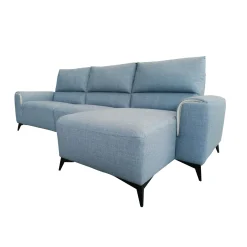 SALOTTO LILO RELAX ELETTRICO CON PENISOLA DX IN TESSUTO AZZURRO: vendita online SALOTTO LILO RELAX ELETTRICO CON PENISOLA DX IN TESSUTO AZZURRO in offerta