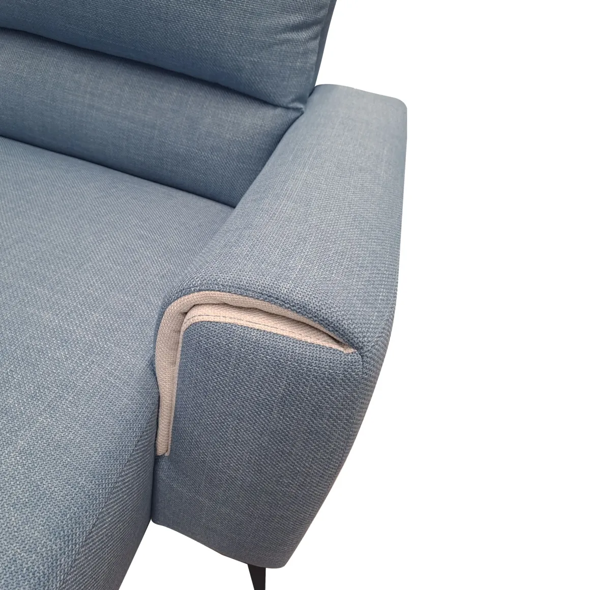 SALOTTO LILO RELAX ELETTRICO CON PENISOLA DX IN TESSUTO AZZURRO: vendita online SALOTTO LILO RELAX ELETTRICO CON PENISOLA DX IN TESSUTO AZZURRO in offerta