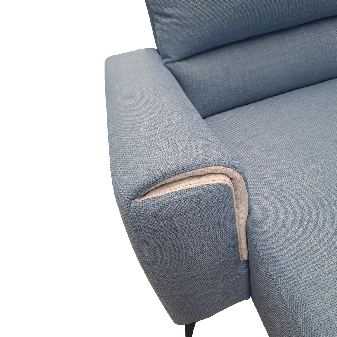 SALOTTO LILO RELAX ELETTRICO CON PENISOLA SX IN TESSUTO AZZURRO : vendita online SALOTTO LILO RELAX ELETTRICO CON PENISOLA SX IN TESSUTO AZZURRO in offerta