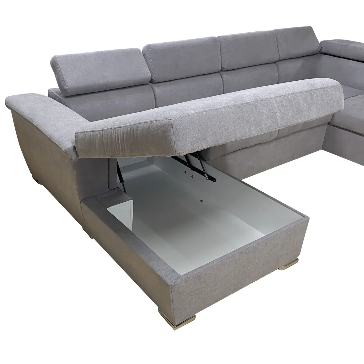 SALOTTO LONDON ANGOLARE IN TESSUTO GRIGIO: vendita online SALOTTO LONDON ANGOLARE IN TESSUTO GRIGIO in offerta