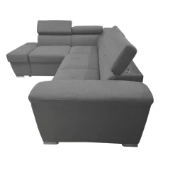 SALOTTO LONDON STYLE CON PENISOLA SX IN TESSUTO GRIGIO: vendita online SALOTTO LONDON STYLE CON PENISOLA SX IN TESSUTO GRIGIO in offerta