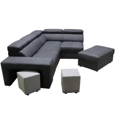 SALOTTO MOD. 192 ANGOLARE DX IN TESSUTO GRIGIO SCURO E GRIGIO CHIARO: vendita online SALOTTO MOD. 192 ANGOLARE DX IN TESSUTO GRIGIO SCURO E GRIGIO CHIARO in offerta