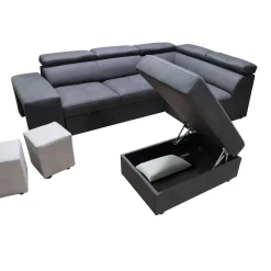 SALOTTO MOD. 192 ANGOLARE DX IN TESSUTO GRIGIO SCURO E GRIGIO CHIARO: vendita online SALOTTO MOD. 192 ANGOLARE DX IN TESSUTO GRIGIO SCURO E GRIGIO CHIARO in offerta