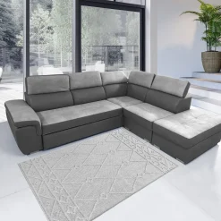SALOTTO MOD. 1249 ANGOLARE IN TESSUTO BICOLORE: vendita online SALOTTO MOD. 1249 ANGOLARE IN TESSUTO BICOLORE in offerta