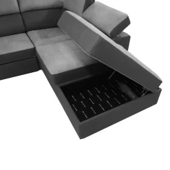 SALOTTO MOD. 1249 ANGOLARE IN TESSUTO BICOLORE: vendita online SALOTTO MOD. 1249 ANGOLARE IN TESSUTO BICOLORE in offerta