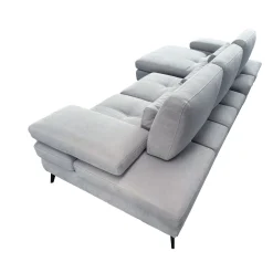 SALOTTO MOD. ELENA CON PENISOLA SX IN TESSUTO GRIGIO: vendita online SALOTTO MOD. ELENA CON PENISOLA SX IN TESSUTO GRIGIO in offerta