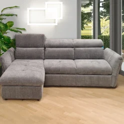 SALOTTO MONSERAT PENISOLA SX IN TESSUTO GRIGIO: vendita online SALOTTO MONSERAT PENISOLA SX IN TESSUTO GRIGIO in offerta