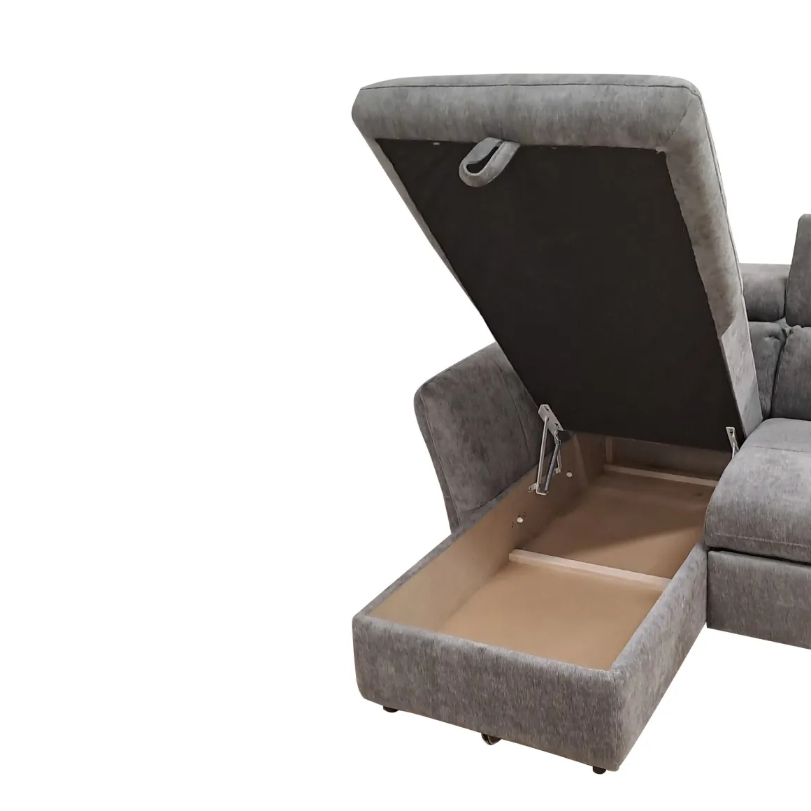 SALOTTO MONSERAT PENISOLA SX IN TESSUTO GRIGIO: vendita online SALOTTO MONSERAT PENISOLA SX IN TESSUTO GRIGIO in offerta