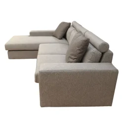 SALOTTO ROMA CON PENISOLA SX IN TESSUTO BEIGE: vendita online SALOTTO ROMA CON PENISOLA SX IN TESSUTO BEIGE in offerta