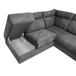 SALOTTO RYAN ANGOLARE SX CON RETE ELETTROSALDATA IN TESSUTO GRAFITE: vendita online SALOTTO RYAN ANGOLARE SX CON RETE ELETTROSALDATA IN TESSUTO GRAFITE in offerta