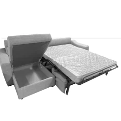 SALOTTO RYAN CON PENISOLA IN TESSUTO GRIGIO CHIARO: vendita online SALOTTO RYAN CON PENISOLA IN TESSUTO GRIGIO CHIARO in offerta