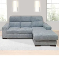 SALOTTO SMART CHAISE LONGUE DX CON CARRELLO ESTRAIBILE IN TESSUTO AVIO: vendita online SALOTTO SMART CHAISE LONGUE DX CON CARRELLO ESTRAIBILE IN TESSUTO AVIO in offerta