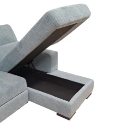 SALOTTO SMART CHAISE LONGUE DX CON CARRELLO ESTRAIBILE IN TESSUTO AVIO: vendita online SALOTTO SMART CHAISE LONGUE DX CON CARRELLO ESTRAIBILE IN TESSUTO AVIO in offerta