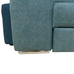 SALOTTO SOFIA CON ANGOLO CONTENITORE DX IN TESSUTO VERDE CHIARO E VERDE SCURO: vendita online SALOTTO SOFIA CON ANGOLO CONTENITORE DX IN TESSUTO VERDE CHIARO E VERDE SCURO in offerta