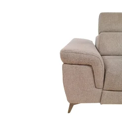 SALOTTO STELLA CHAISE LONGUE DX CON CARRELLO ESTRAIBILE IN TESSUTO TORTORA: vendita online SALOTTO STELLA CHAISE LONGUE DX CON CARRELLO ESTRAIBILE IN TESSUTO TORTORA in offerta