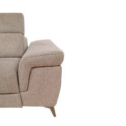 SALOTTO STELLA CHAISE LONGUE SX CON CARRELLO ESTRAIBILE IN TESSUTO TORTORA: vendita online SALOTTO STELLA CHAISE LONGUE SX CON CARRELLO ESTRAIBILE IN TESSUTO TORTORA in offerta