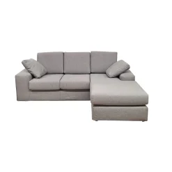 SALOTTO SYDNEY CON PENISOLA IN TESSUTO GRIGIO CHIARO: vendita online SALOTTO SYDNEY CON PENISOLA IN TESSUTO GRIGIO CHIARO in offerta