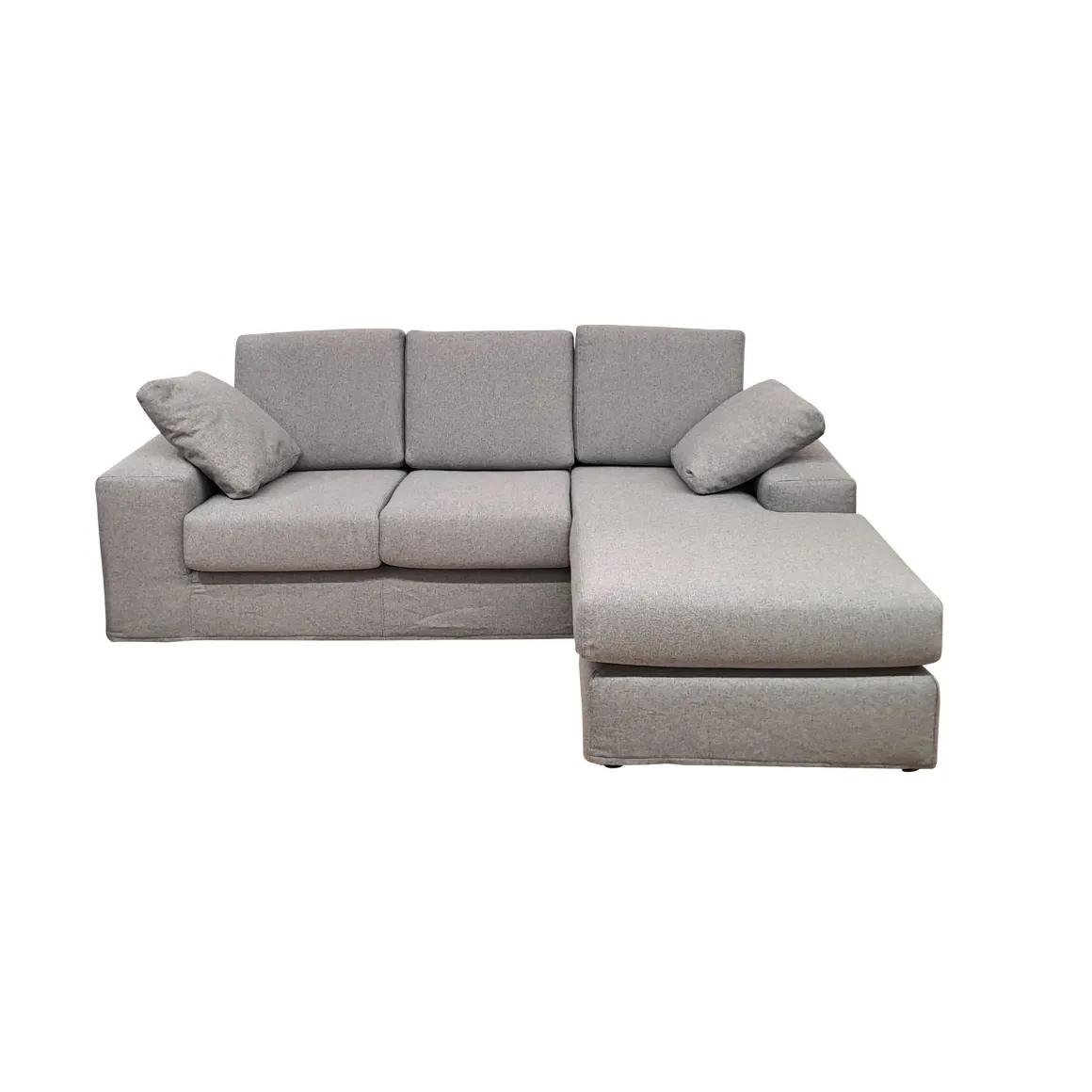 SALOTTO SYDNEY CON PENISOLA IN TESSUTO GRIGIO CHIARO: vendita online SALOTTO SYDNEY CON PENISOLA IN TESSUTO GRIGIO CHIARO in offerta