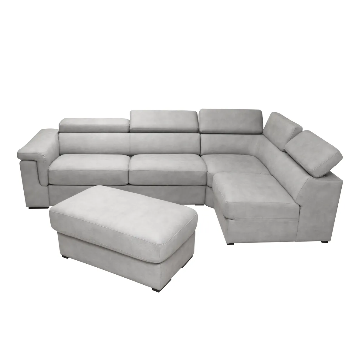 SALOTTO TETRIS ANGOLARE DX CON RETE ELETTROSALDATA IN TESSUTO GRIGIO CHIARO: vendita online SALOTTO TETRIS ANGOLARE DX CON RETE ELETTROSALDATA IN TESSUTO GRIGIO CHIARO in offerta
