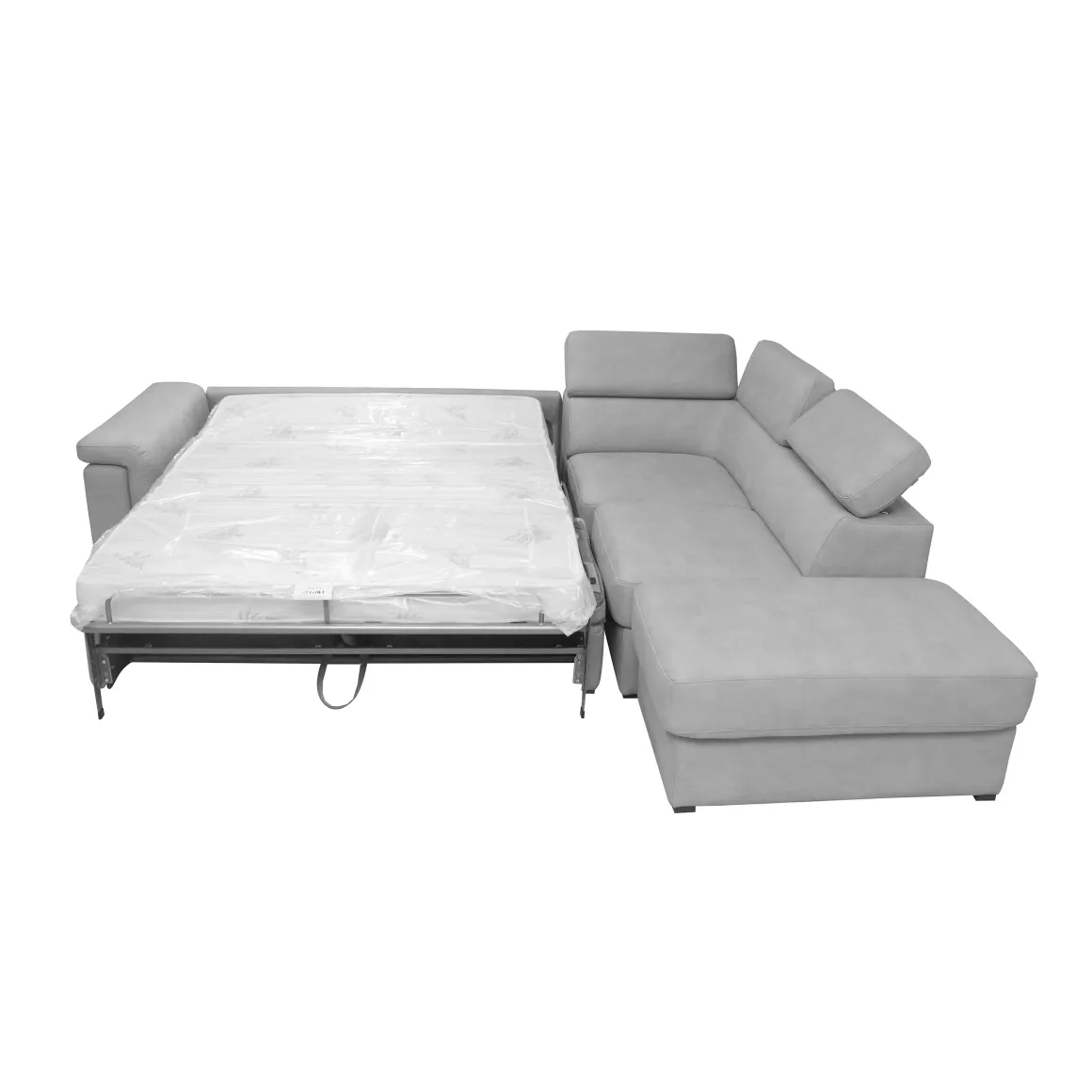 SALOTTO TETRIS ANGOLARE DX CON RETE ELETTROSALDATA IN TESSUTO GRIGIO CHIARO: vendita online SALOTTO TETRIS ANGOLARE DX CON RETE ELETTROSALDATA IN TESSUTO GRIGIO CHIARO in offerta