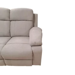 SALOTTO ULISSE CHAISE LONGUE SX CON RECLINER MANUALE TESSUTO TORTORA CHIARO: vendita online SALOTTO ULISSE CHAISE LONGUE SX CON RECLINER MANUALE TESSUTO TORTORA CHIARO in offerta