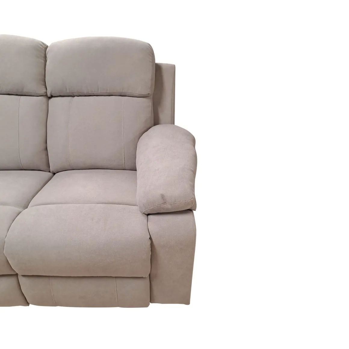 SALOTTO ULISSE CHAISE LONGUE SX CON RECLINER MANUALE TESSUTO TORTORA CHIARO: vendita online SALOTTO ULISSE CHAISE LONGUE SX CON RECLINER MANUALE TESSUTO TORTORA CHIARO in offerta