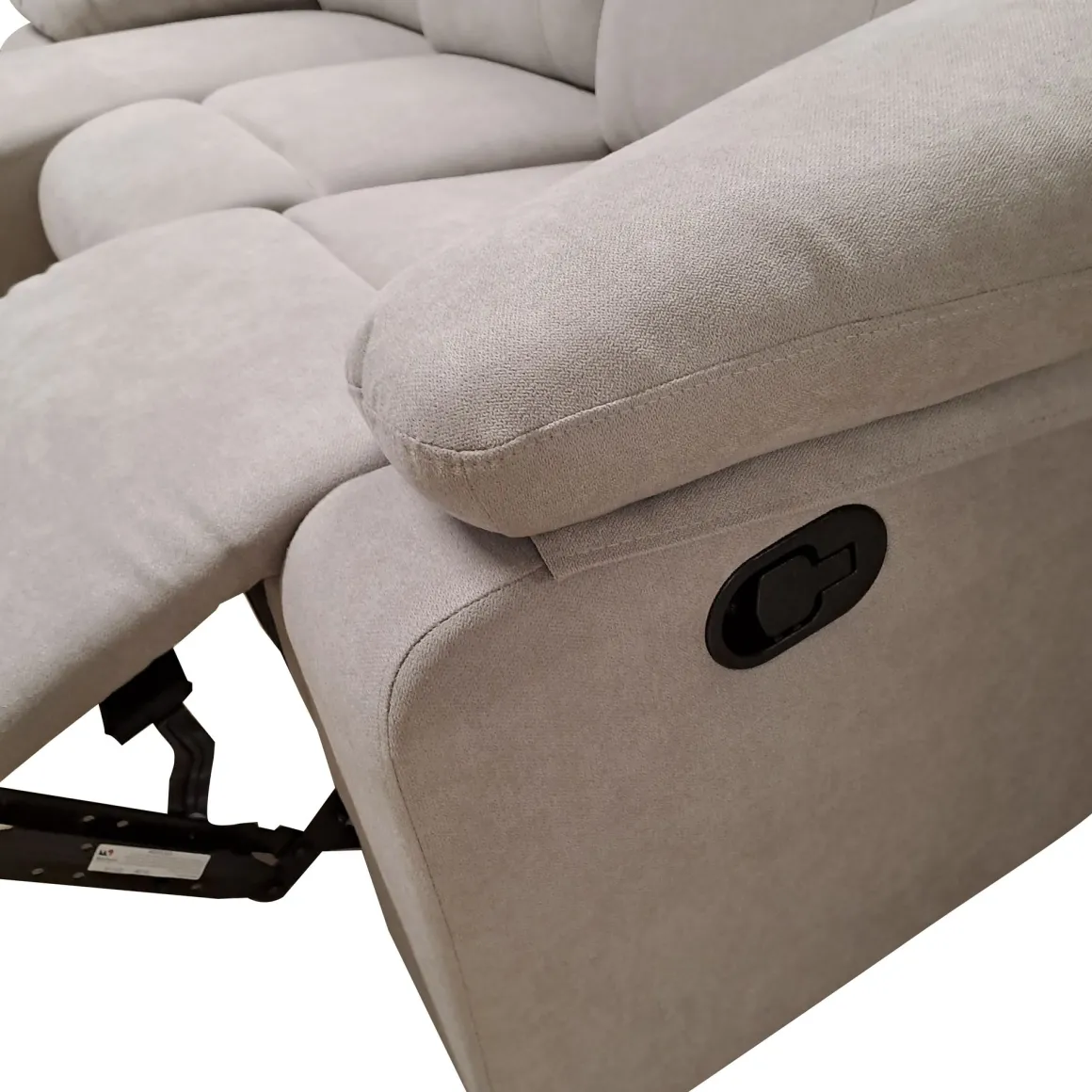 SALOTTO ULISSE CHAISE LONGUE SX CON RECLINER MANUALE TESSUTO TORTORA CHIARO: vendita online SALOTTO ULISSE CHAISE LONGUE SX CON RECLINER MANUALE TESSUTO TORTORA CHIARO in offerta