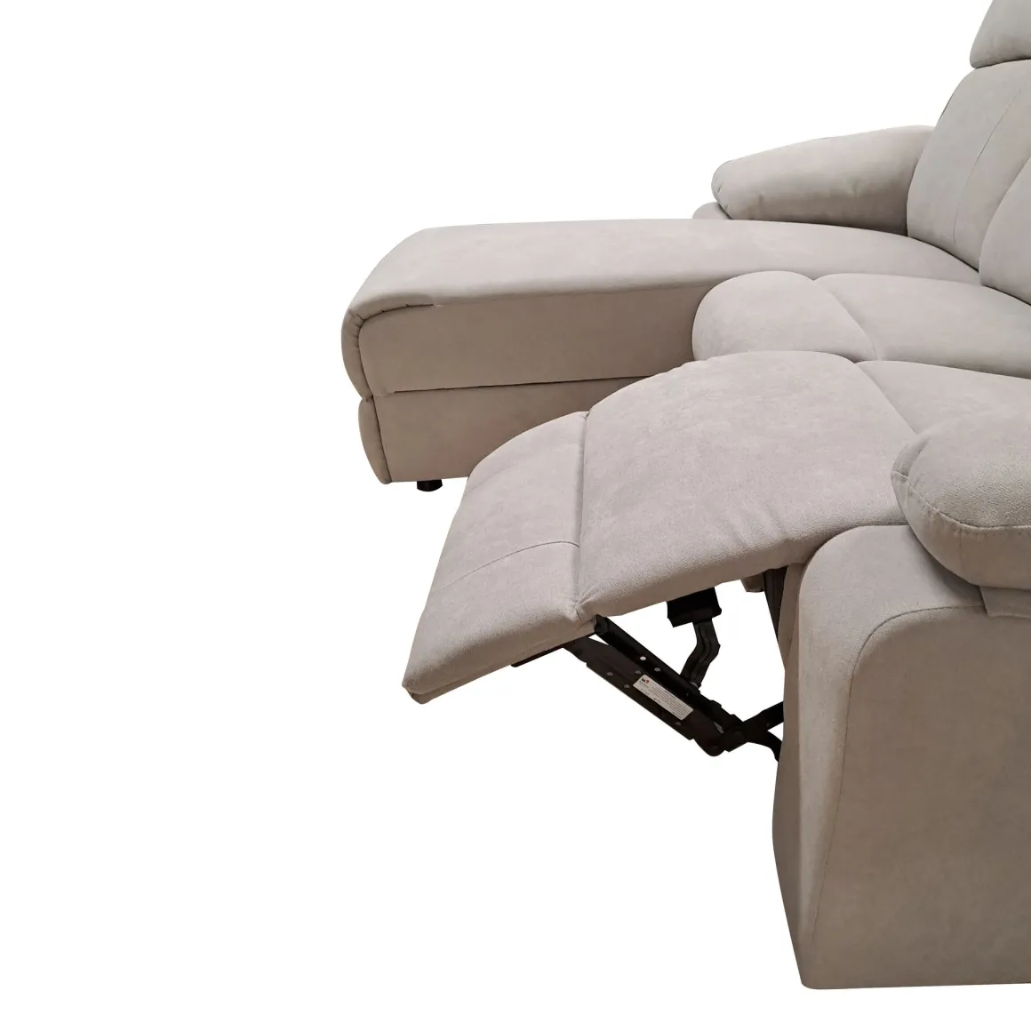 SALOTTO ULISSE CHAISE LONGUE SX CON RECLINER MANUALE TESSUTO TORTORA CHIARO: vendita online SALOTTO ULISSE CHAISE LONGUE SX CON RECLINER MANUALE TESSUTO TORTORA CHIARO in offerta