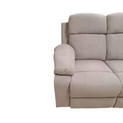 SALOTTO ULISSE CHAISE LONGUE DX CON RECLINER MANUALE TESSUTO TORTORA CHIARO: vendita online SALOTTO ULISSE CHAISE LONGUE DX CON RECLINER MANUALE TESSUTO TORTORA CHIARO in offerta