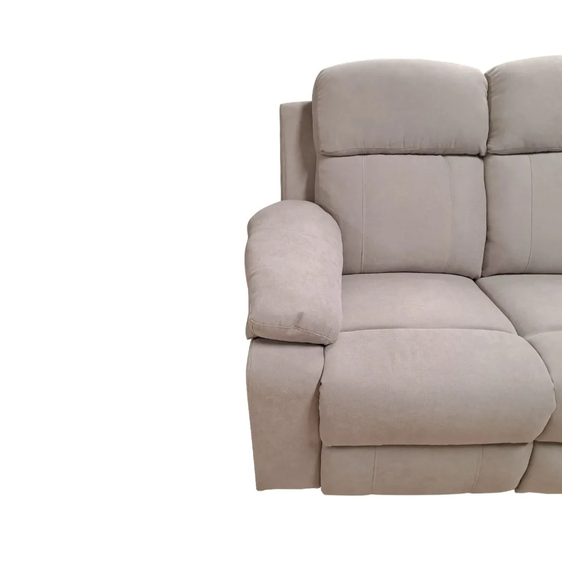 SALOTTO ULISSE CHAISE LONGUE DX CON RECLINER MANUALE TESSUTO TORTORA CHIARO: vendita online SALOTTO ULISSE CHAISE LONGUE DX CON RECLINER MANUALE TESSUTO TORTORA CHIARO in offerta