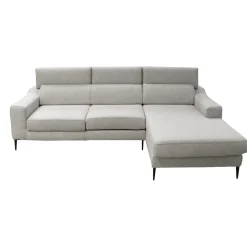 SALOTTO WINSON CON PENISOLA DX IN TESSUTO SILVER: vendita online SALOTTO WINSON CON PENISOLA DX IN TESSUTO SILVER in offerta