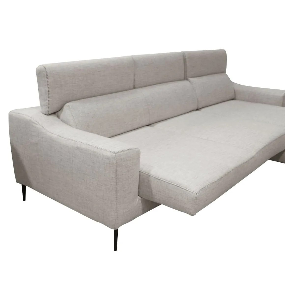 SALOTTO WINSON CON PENISOLA DX IN TESSUTO SILVER: vendita online SALOTTO WINSON CON PENISOLA DX IN TESSUTO SILVER in offerta