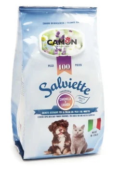 SALVIETTE 100 PZ PER CANI/GATTI LAVANDA E CAMOMILLA: vendita online SALVIETTE 100 PZ PER CANI/GATTI LAVANDA E CAMOMILLA in offerta
