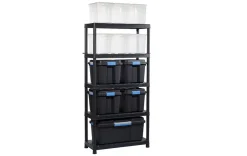 SCAFFALE MOD. PLUS SHELF IN RESINA CM 90X40 H. 182 NERO: vendita online SCAFFALE MOD. PLUS SHELF IN RESINA CM 90X40 H. 182 NERO in offerta