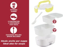 SCALDAVIVANDE PORTATILE 40W 1000ML+450ML GIALLO