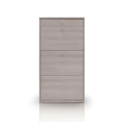 Scarpiera bassa: scarpiera bassa con 3 ribalte olmo chiaro