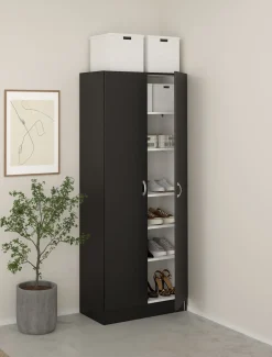 SCARPIERA/MOBILE MULTIUSO FOCUS 69,2X34,6 H 170,4 NERO OPACO: vendita online SCARPIERA/MOBILE MULTIUSO FOCUS 69,2X34,6 H 170,4 NERO OPACO in offerta