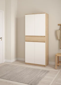 SCARPIERA MOD. NAIA CM 80,4X40 H. 191,7 HICKORY JACKSON E BIANCO OPACO: vendita online SCARPIERA MOD. NAIA CM 80,4X40 H. 191,7 HICKORY JACKSON E BIANCO OPACO in offerta