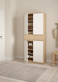 SCARPIERA MOD. NAIA CM 80,4X40 H. 191,7 HICKORY JACKSON E BIANCO OPACO: vendita online SCARPIERA MOD. NAIA CM 80,4X40 H. 191,7 HICKORY JACKSON E BIANCO OPACO in offerta