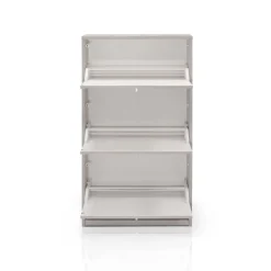 Scarpiera olmo chiaro: scarpiera olmo chiaro 3 ribalte 63x18 cm