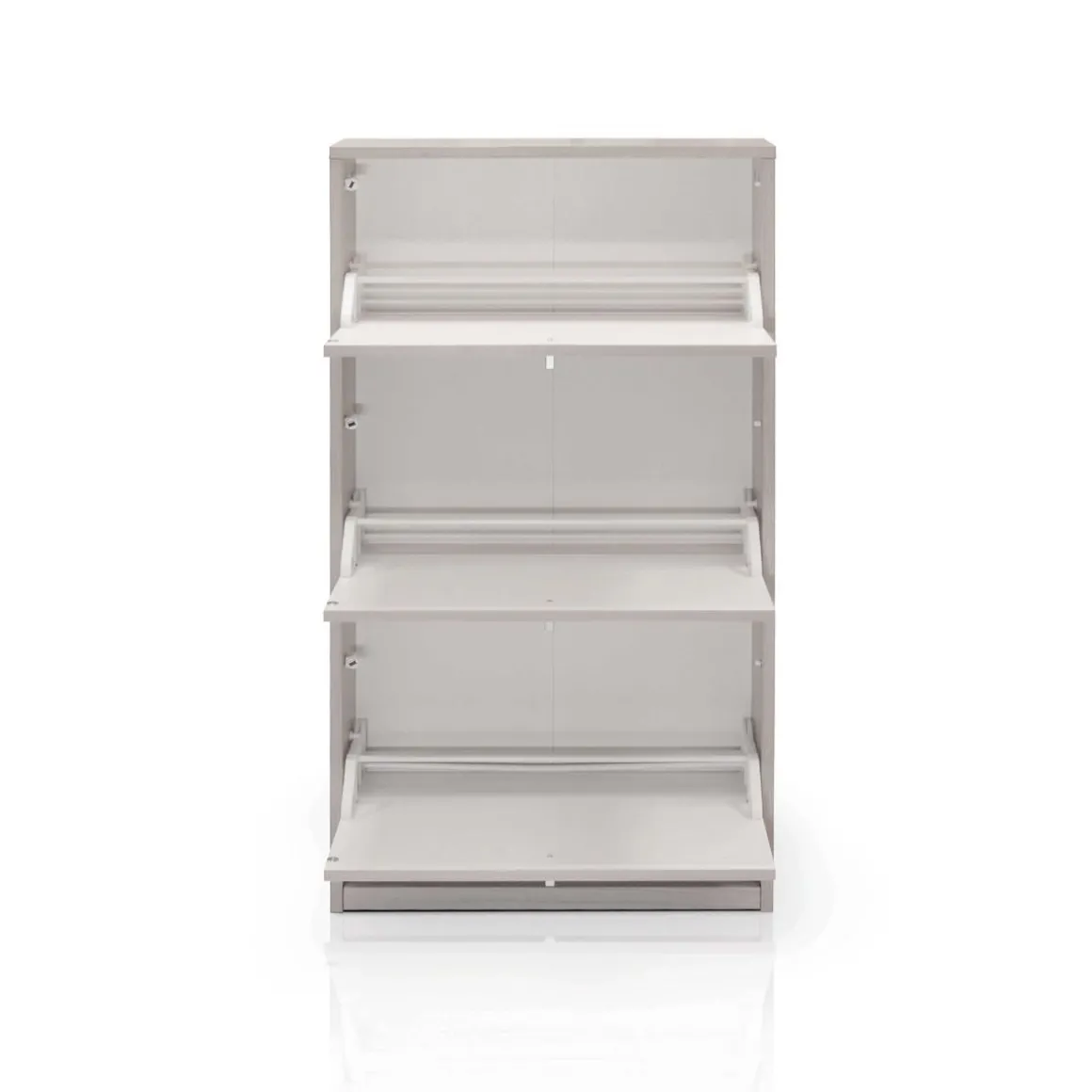 Scarpiera olmo chiaro: scarpiera olmo chiaro 3 ribalte 63x18 cm