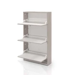 Scarpiera olmo chiaro: scarpiera olmo chiaro 3 ribalte 63x18 cm