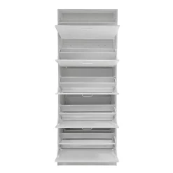 SCARPIERA 5 RIBALTE CM 63X24 H. 180 ROVERE SBIANCATO: vendita online SCARPIERA 5 RIBALTE CM 63X24 H. 180 ROVERE SBIANCATO in offerta
