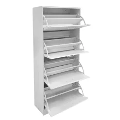 SCARPIERA 4 RIBALTE CM 63X24 H. 150 ROVERE SBIANCATO: vendita online SCARPIERA 4 RIBALTE CM 63X24 H. 150 ROVERE SBIANCATO in offerta