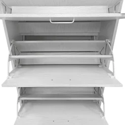 SCARPIERA 4 RIBALTE CM 63X24 H. 150 ROVERE SBIANCATO: vendita online SCARPIERA 4 RIBALTE CM 63X24 H. 150 ROVERE SBIANCATO in offerta