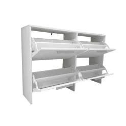 SCARPIERA 4 RIBALTE MOD. ANJA CM 120X28 H. 80 BIANCO : vendita online SCARPIERA 4 RIBALTE MOD. ANJA CM 120X28 H. 80 BIANCO in offerta