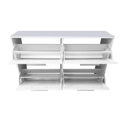 SCARPIERA 4 RIBALTE MOD. ANJA CM 120X28 H. 80 BIANCO : vendita online SCARPIERA 4 RIBALTE MOD. ANJA CM 120X28 H. 80 BIANCO in offerta