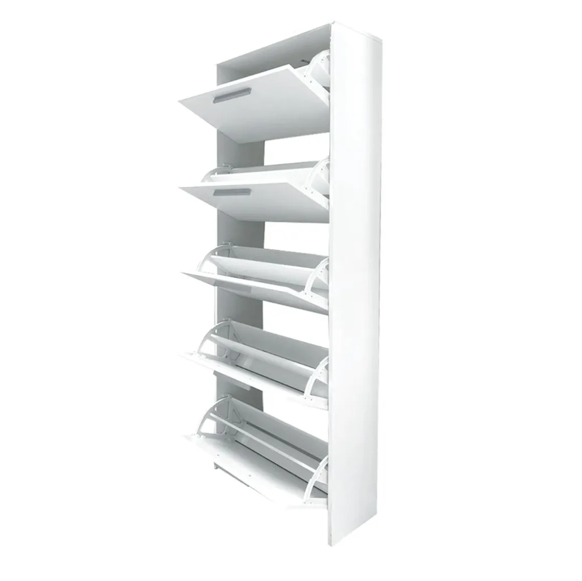 SCARPIERA 5 RIBALTE MOD. ANJA CM 69X28 H. 187 BIANCO: vendita online SCARPIERA 5 RIBALTE MOD. ANJA CM 69X28 H. 187 BIANCO in offerta