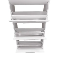 SCARPIERA 5 RIBALTE MOD. ANJA CM 69X28 H. 187 BIANCO: vendita online SCARPIERA 5 RIBALTE MOD. ANJA CM 69X28 H. 187 BIANCO in offerta