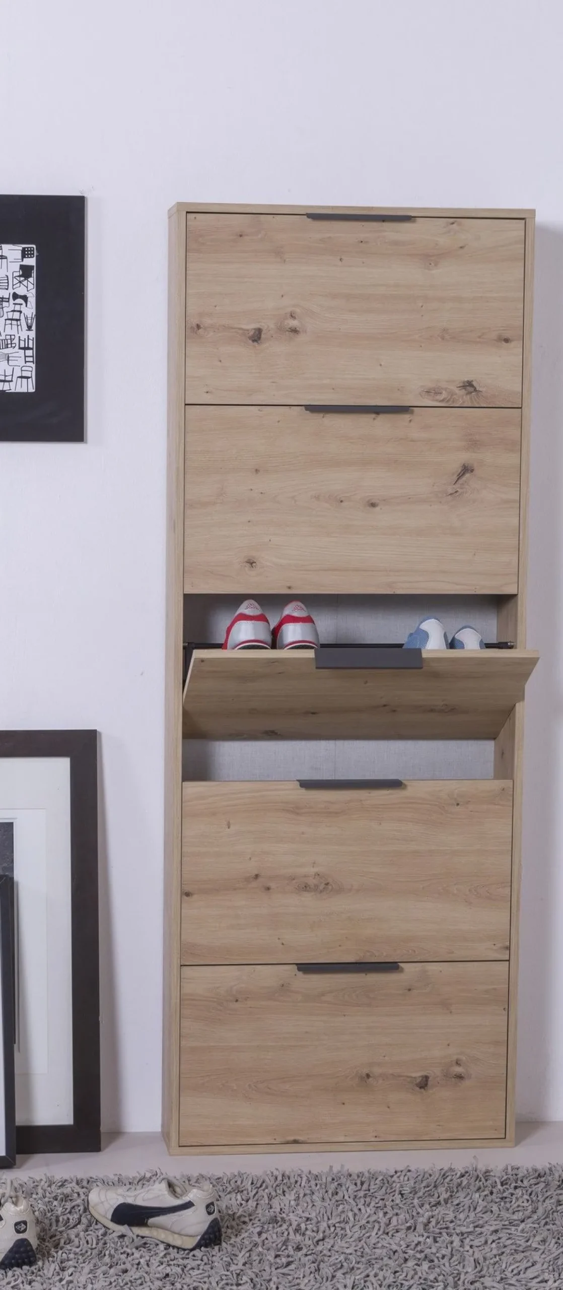 SCARPIERA 5 RIBALTE MOD. ESPRESSO CM 65X15 H.173.5 ROVERE ARTISAN : vendita online SCARPIERA 5 RIBALTE MOD. ESPRESSO CM 65X15 H.173.5 ROVERE ARTISAN in offerta
